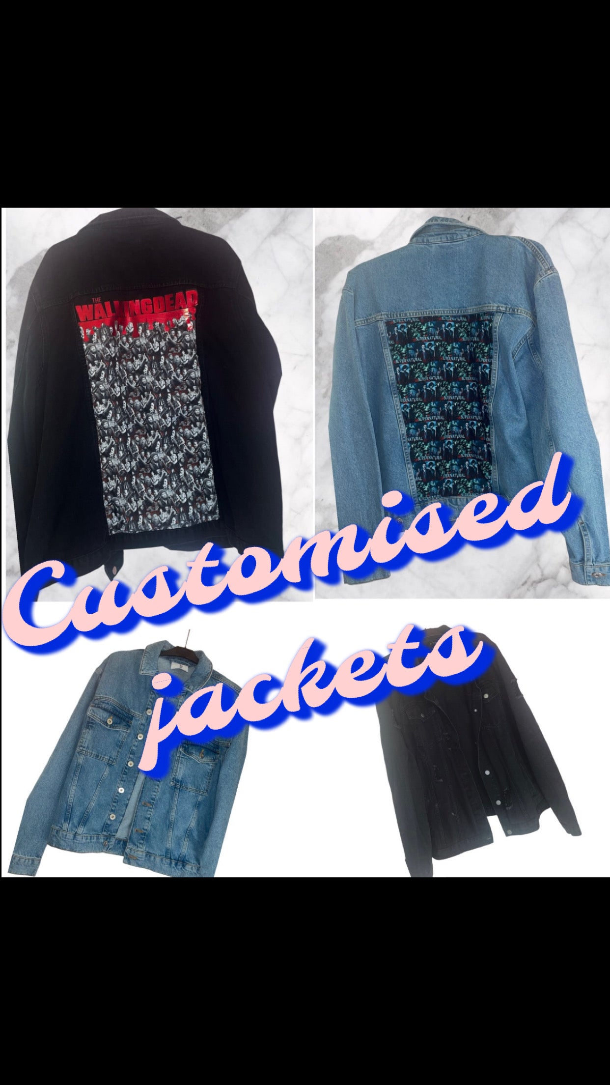 Customised Jackets brand new or repurposed.