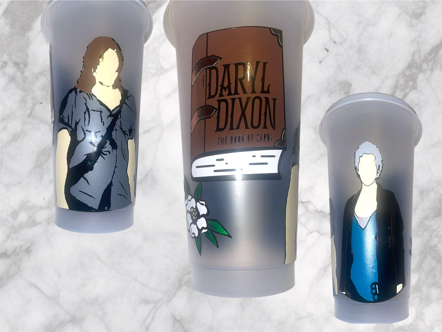 Daryl Dixon book of carol inspired cold cup