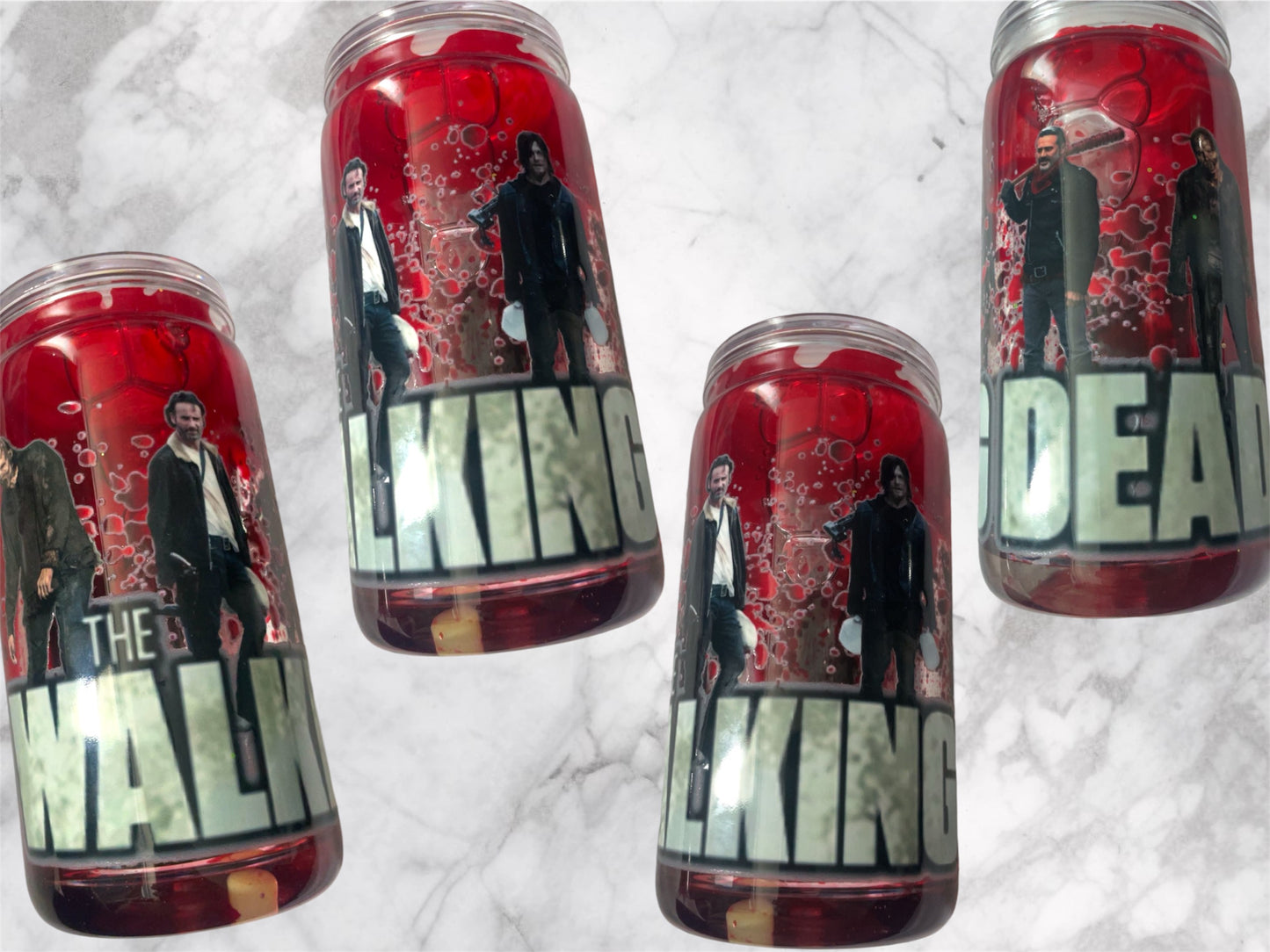 Twd acrylic blood drip can.