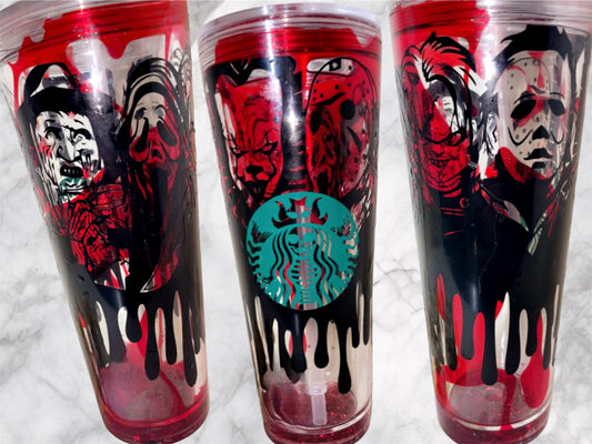 Horror blood drip tumbler