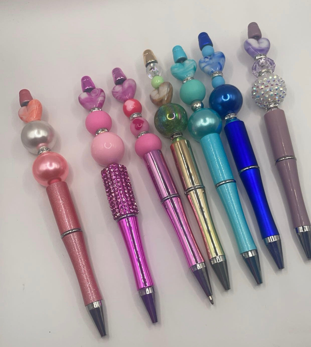 Heart bead pens