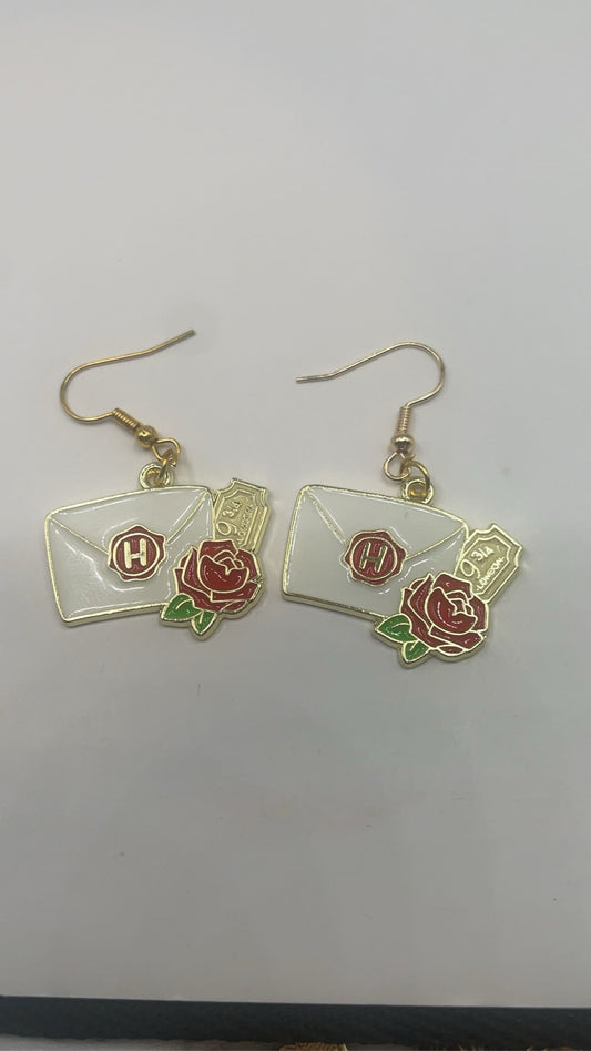 Letter earrings