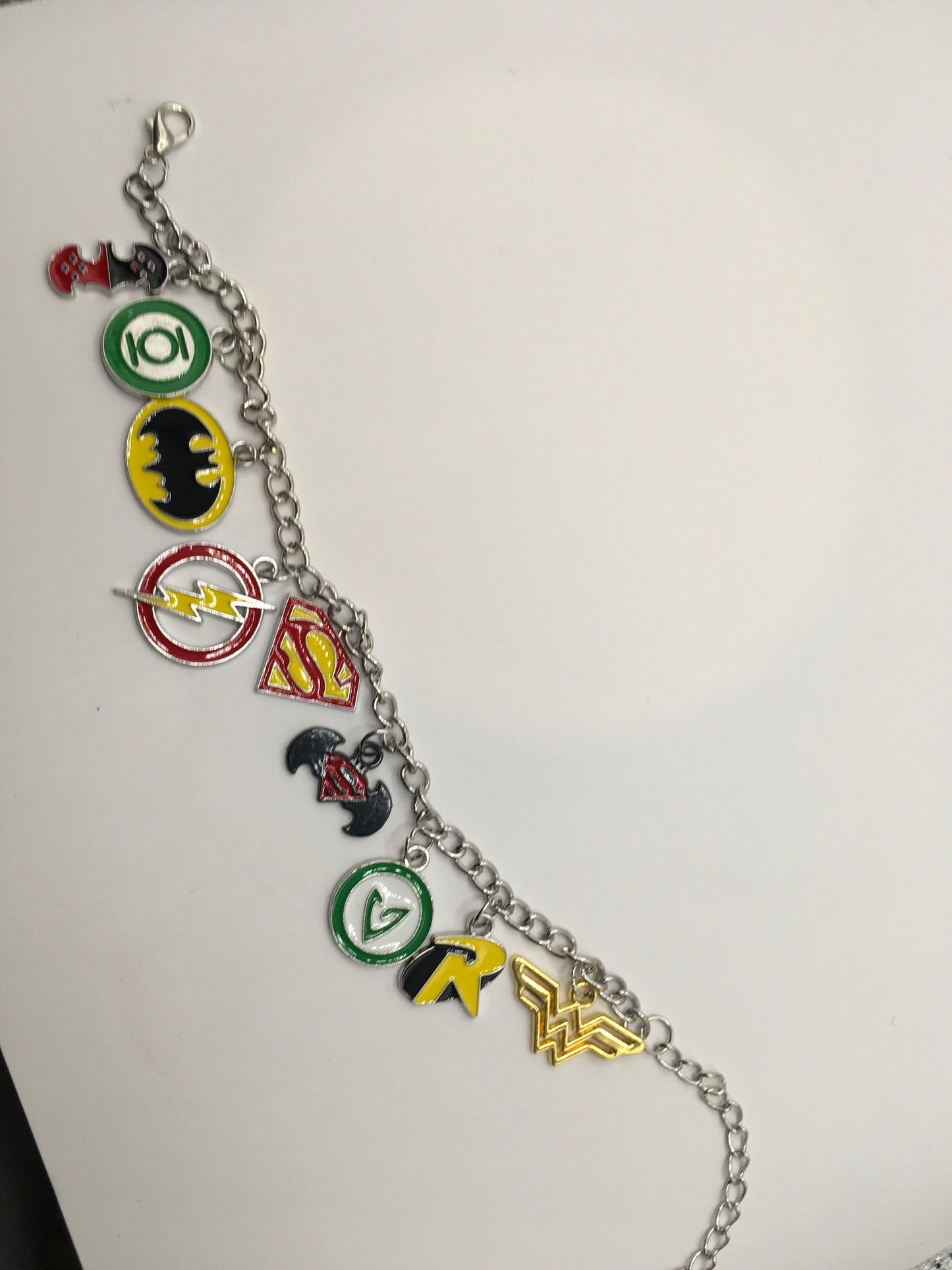 Superheroes dc inspired charmbracelet