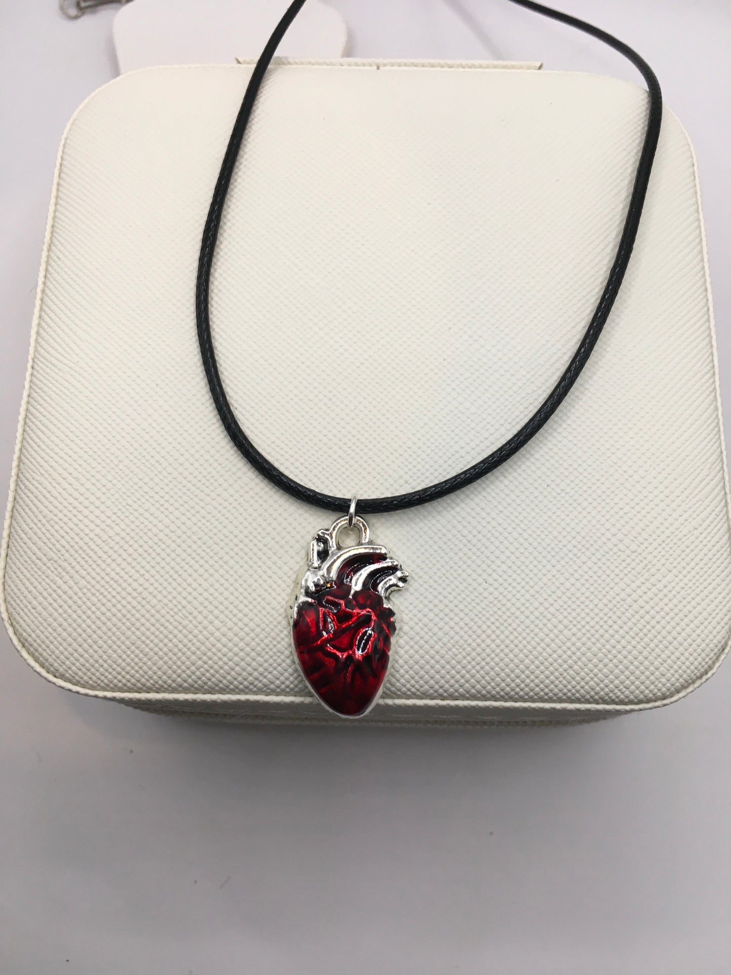 Beating heart necklace