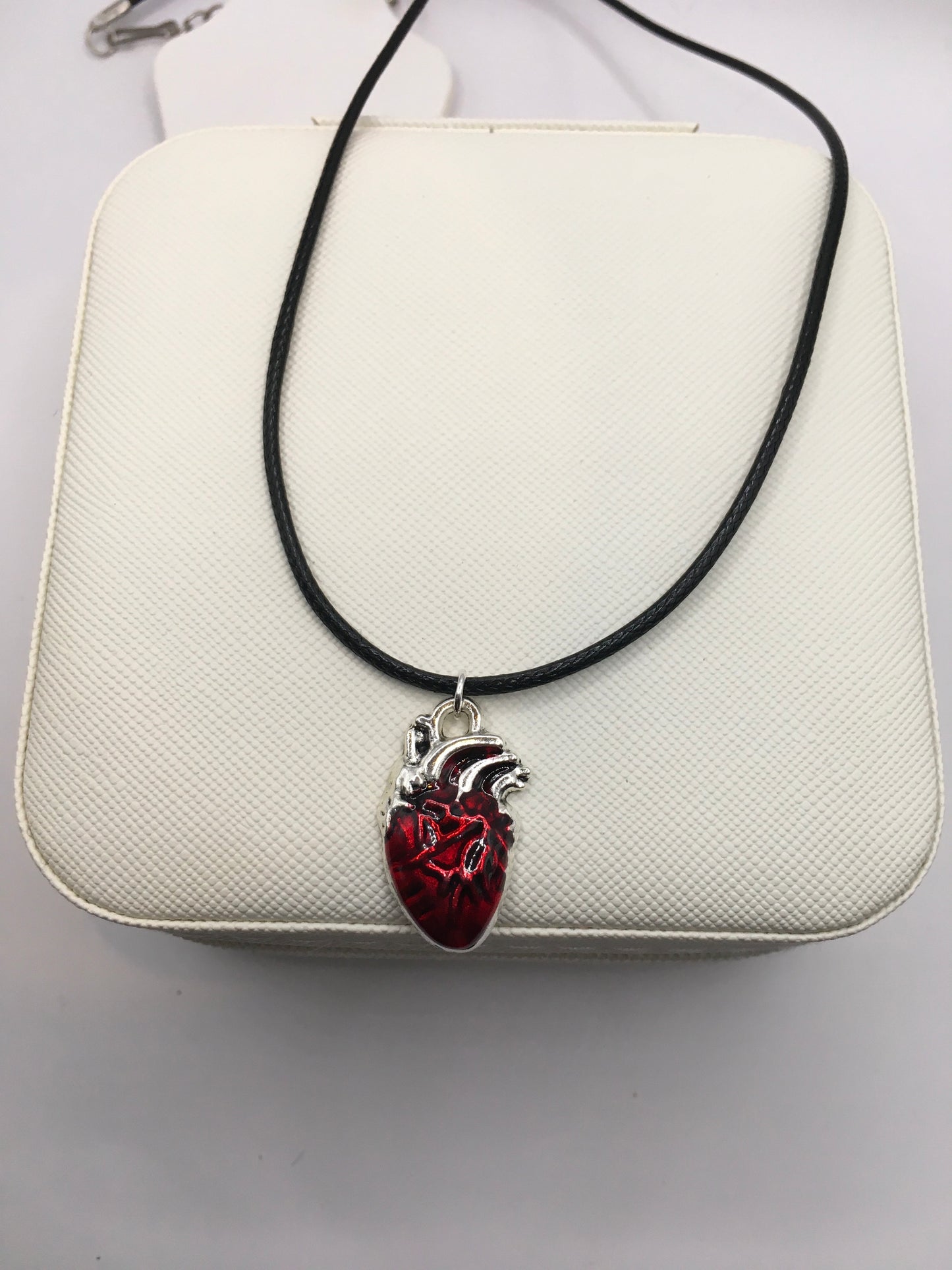 Beating heart necklace