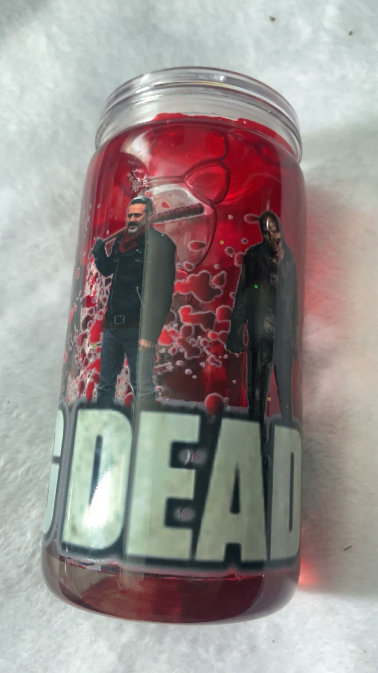 Twd acrylic blood drip can.