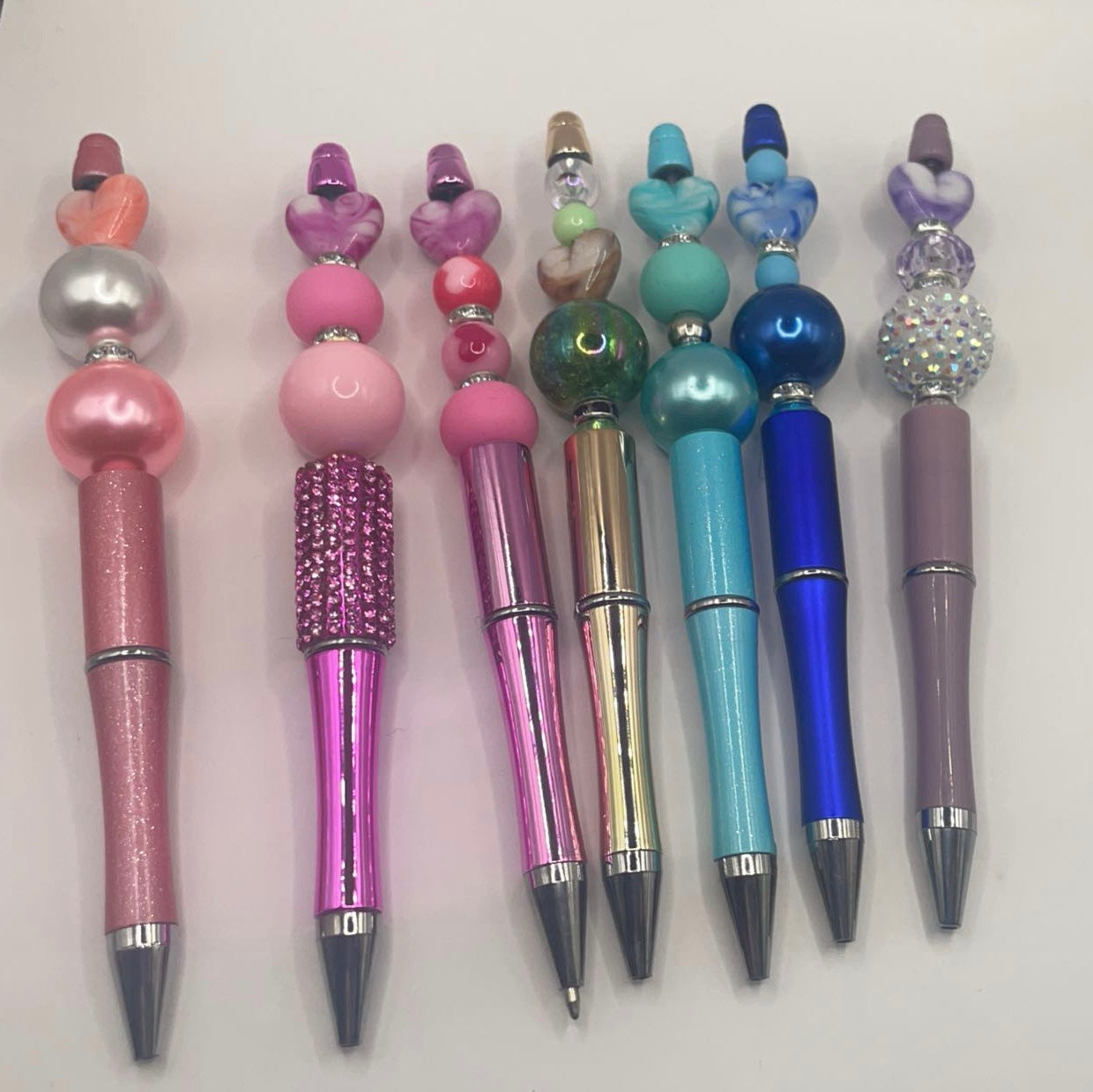 Heart bead pens