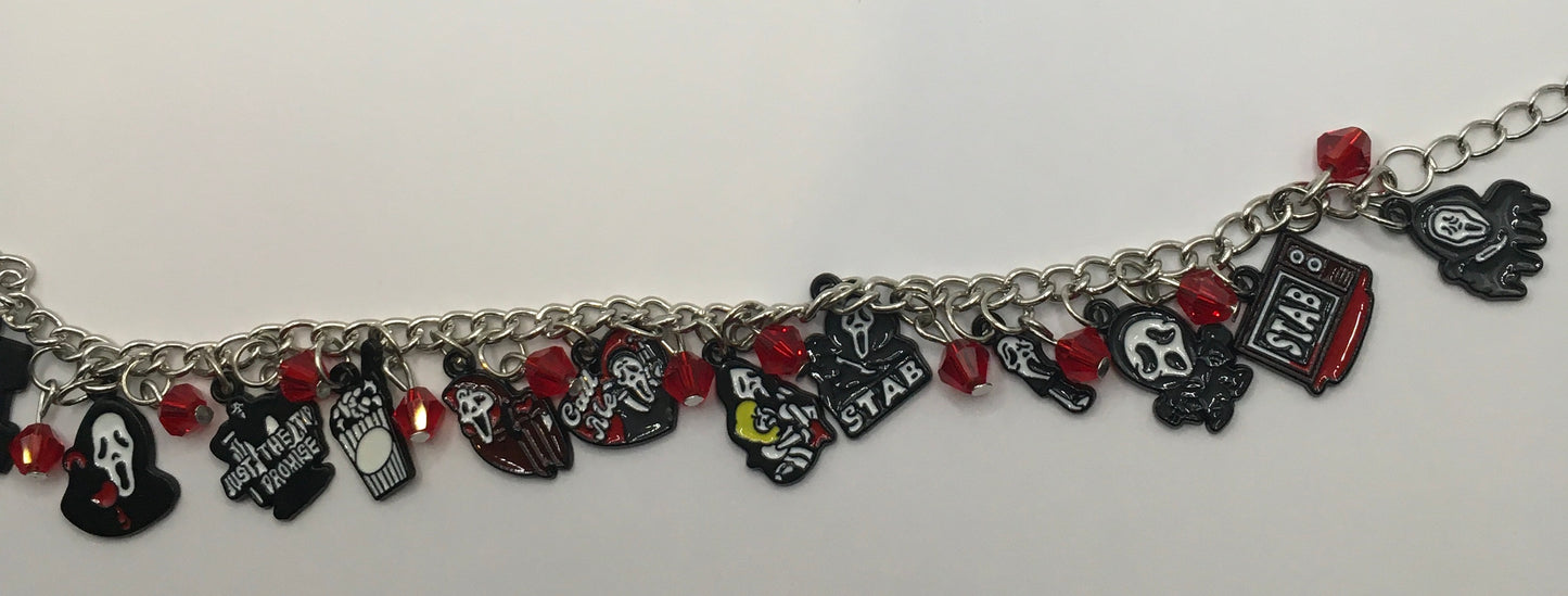 Ghost slasher charmed bracelet