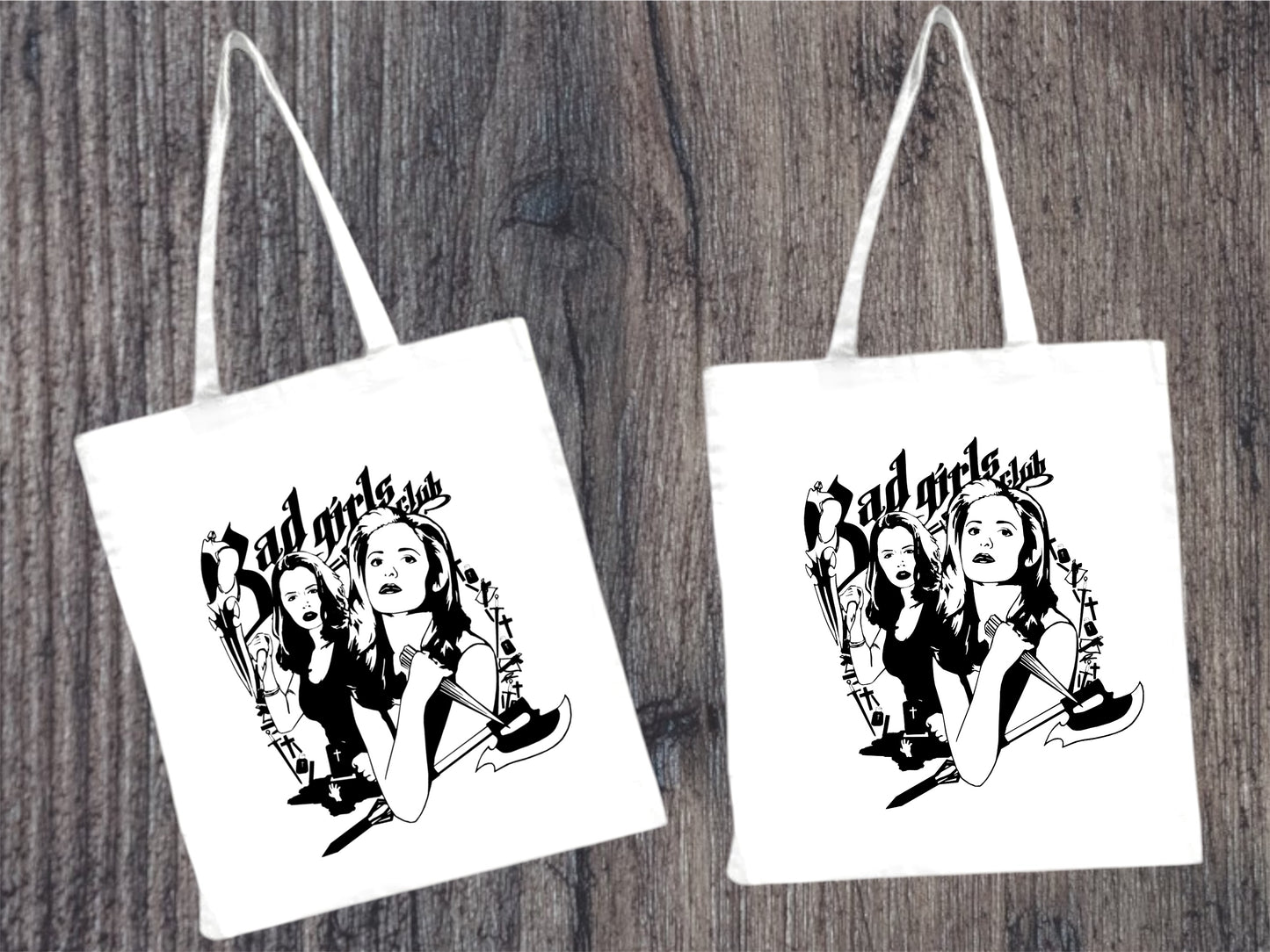 Bad girls slayers club tote bag