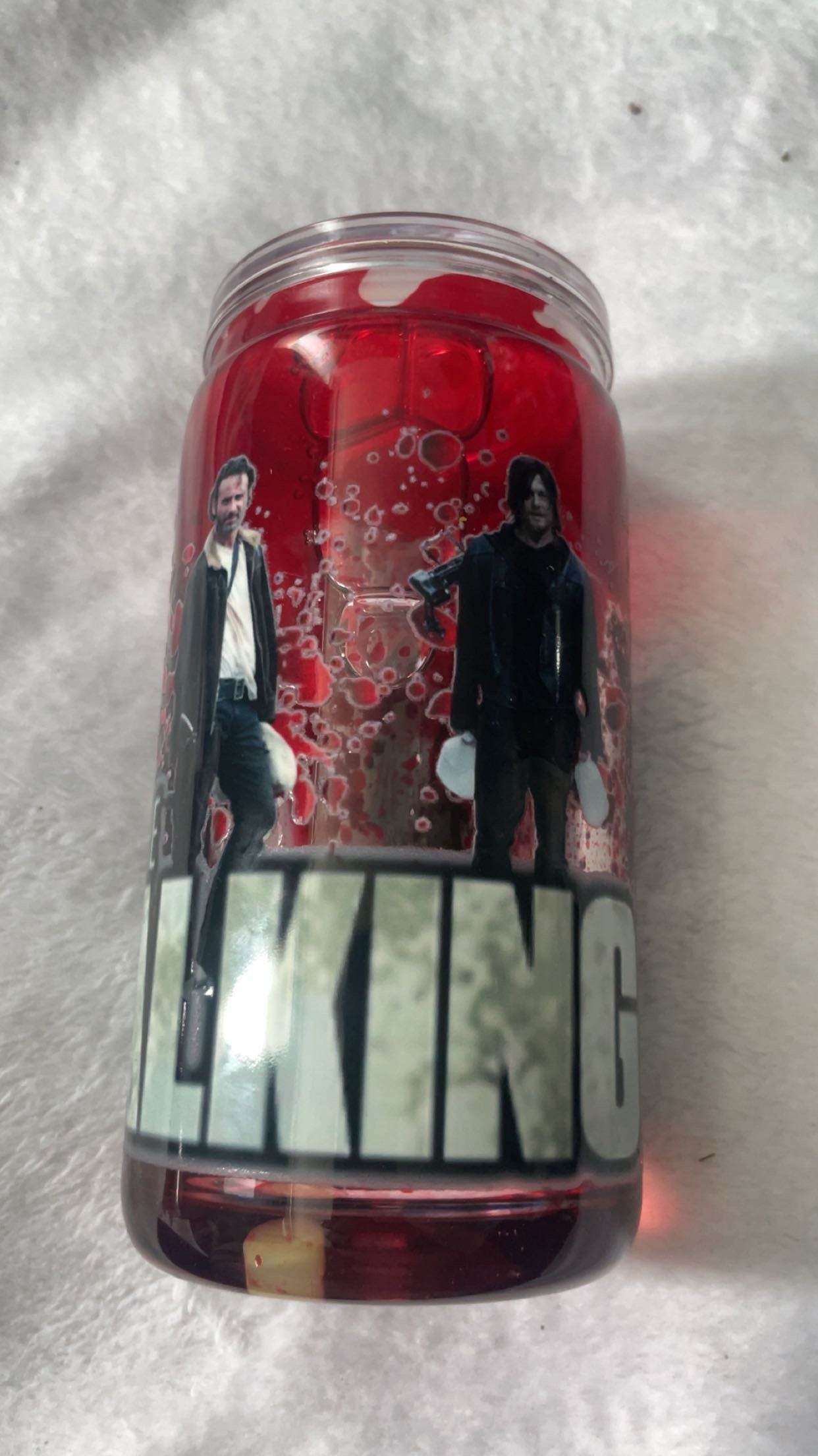 Twd acrylic blood drip can.