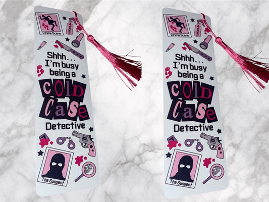 Cold case detective bookmark