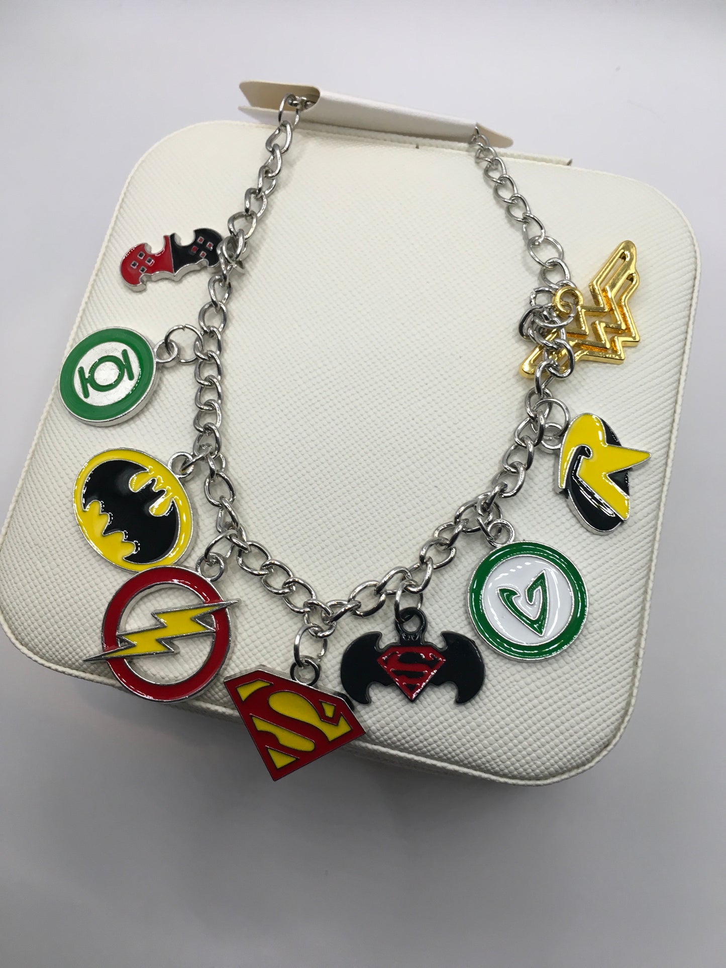 Superheroes dc inspired charmbracelet